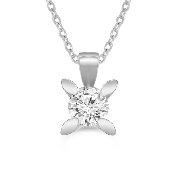 0.90 Karat Tektaş Pırlanta Kolye