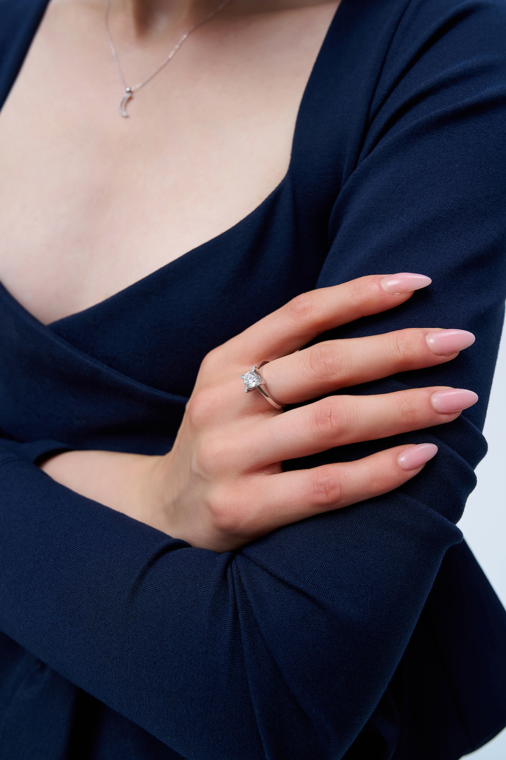 0.30 Karat E SI2 HRD Sertifikalı Tektaş Pırlanta Yüzük - Görsel 3