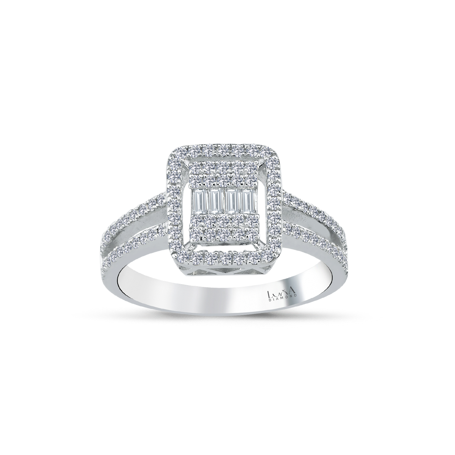 0.54 Karat Baget Pırlanta Yüzük