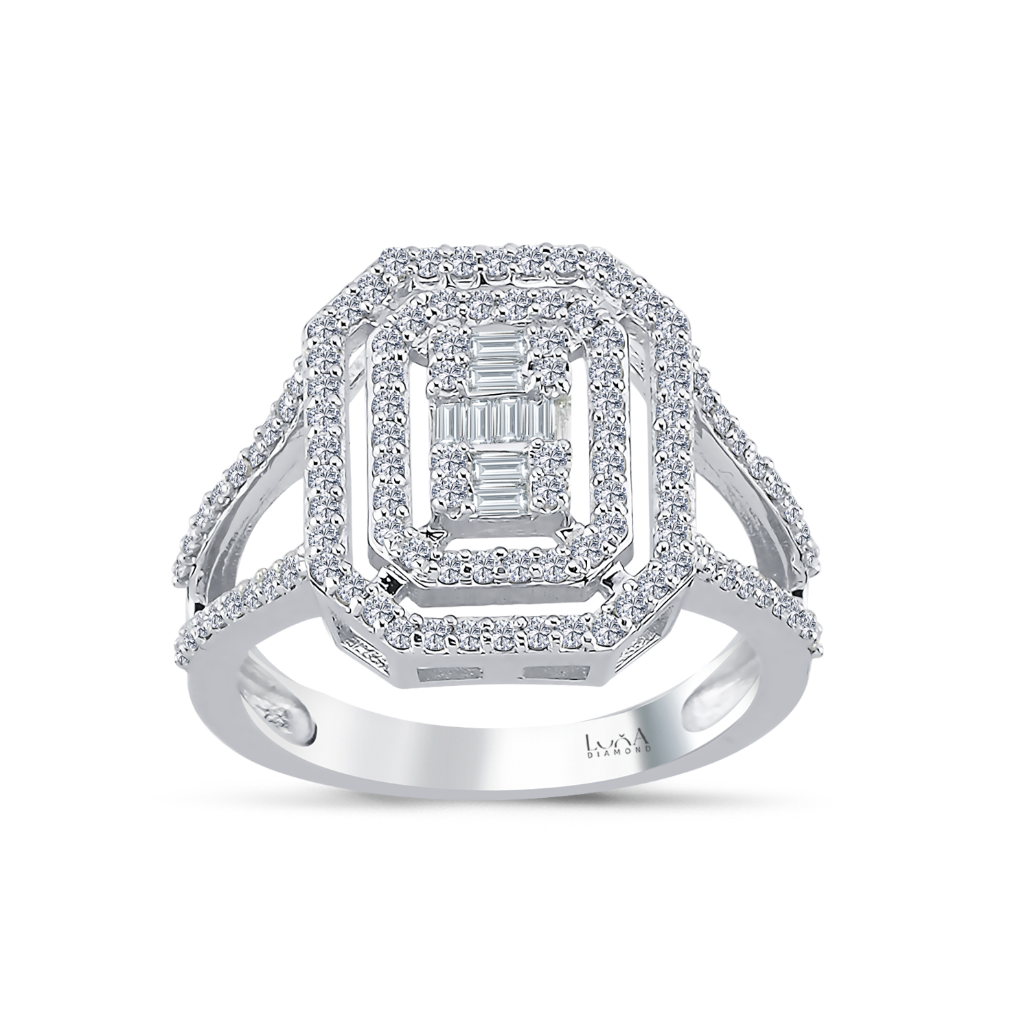 0.62 Karat Baget Pırlanta Yüzük