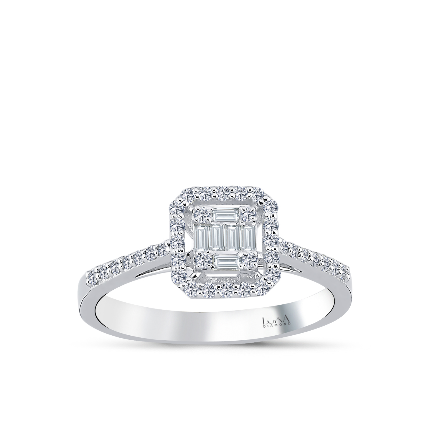 0.30 Karat Baget Pırlanta Yüzük