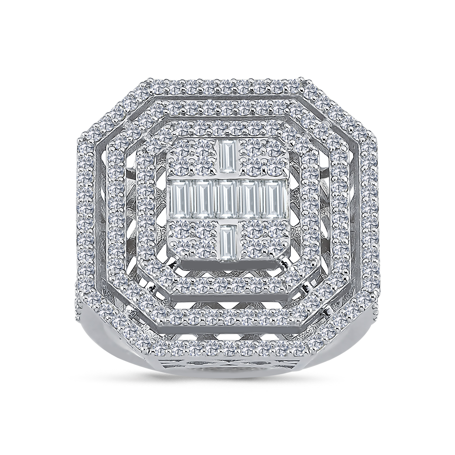 1.74 Karat Baget Pırlanta Yüzük