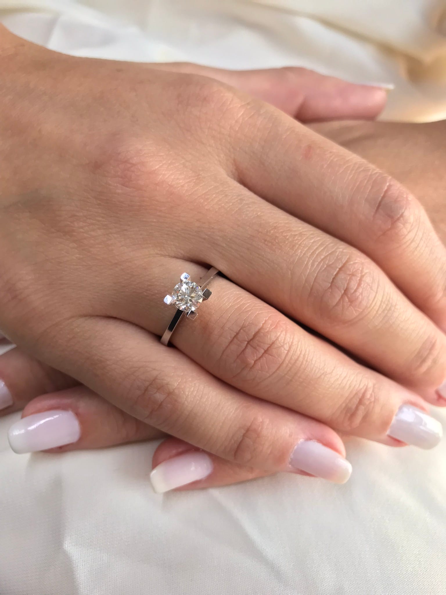 1.00 Karat GIA SERTİFİKALI G SI2 Tektaş Yüzük - Görsel 2